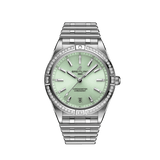 Breitling Chronomat Automatic 36 Diamonds Green Dial Two Tone Steel Strap Watch for Women - A10380591L1A1