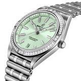 Breitling Chronomat Automatic 36 Diamonds Green Dial Two Tone Steel Strap Watch for Women - A10380591L1A1