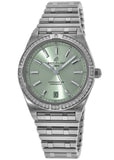 Breitling Chronomat Automatic 36 Diamonds Green Dial Two Tone Steel Strap Watch for Women - A10380591L1A1