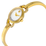 Movado Rondiro Mother of Pearl Dial Gold Steel Strap Watch For Women - 0606889