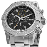 Breitling Avenger Chronograph 45mm Black Dial Silver Steel Strap Watch for Men - A13317101B1A1