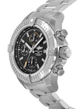 Breitling Avenger Chronograph 45mm Black Dial Silver Steel Strap Watch for Men - A13317101B1A1