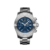 Breitling Avenger Chronograph 45mm Blue Dial Silver Steel Strap Watch for Men - A13317101C1A1