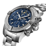 Breitling Avenger Chronograph 45mm Blue Dial Silver Steel Strap Watch for Men - A13317101C1A1