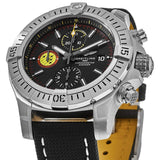 Breitling Avenger Chronograph 45mm Swiss Air Force Team Black Dial Black Nylon Strap Watch for Men - A133171A1B1X1