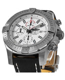 Breitling Super Avenger Chronograph 48 White Dial Black Nylon Strap Watch for Men - A133751A1A1X1