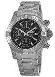 Breitling Avenger Chronograph 43 Black Dial Silver Steel Strap Watch for Men - A13385101B1A1