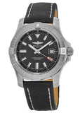 Breitling Avenger Automatic 43mm Black Dial Black Nylon Strap Watch for Men - A17318101B1X2