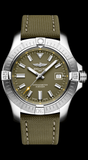 Breitling Avenger Automatic GMT 43 Green Dial Green Nylon Strap Watch for Men - A17318101L1X1