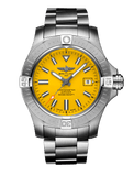 Breitling Avenger Automatic 45mm Seawolf Yellow Dial Silver Steel Strap Strap Watch for Men - A17319101/1A1