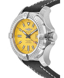 Breitling Avenger Automatic 45 Seawolf Yellow Dial Black Nylon Strap Watch for Men - A17319101I1X1