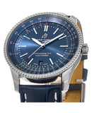 Breitling Navitimer Automatic 41 Blue Dial Blue Leather Strap Watch for Men - A17326161C1P3