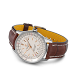 Breitling Navitimer Automatic 41 White Dial Brown Leather Strap Watch for Men - A17326211G1P2