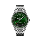 Breitling Navitimer Automatic 41mm Green Dial Silver Steel Strap Watch for Men - A17326361L1A1