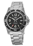 Breitling Superocean Automatic 44mm Black Dial Silver Steel Strap Watch for Men - A17367D71B1A1