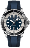 Breitling Superocean Automatic 44 Blue Dial Blue Rubber Strap Watch for Men - A17376211C1S1