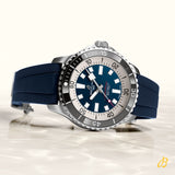 Breitling Superocean Automatic 42mm Blue Dial Blue Rubber Strap Watch for Men - A17375E71C1S1