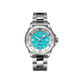 Breitling Superocean Automatic 36 Turquoise Dial Silver Steel Strap Watch for Men - A17377211C1A1