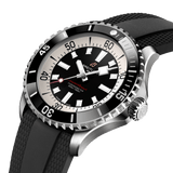 Breitling Superocean Automatic 46 Black Dial Black Rubber Strap Watch for Men - A17378211B1S1