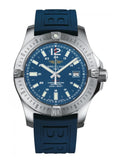 Breitling Colt Automatic 44mm Blue Dial Rubber Strap Mens Watch - A1738811-C906-157S