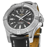 Breitling Colt Automatic 44mm Black Dial Leather Strap Mens Watch - A1738811/BD44/435X