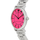 Marc Jacobs Roxy Fuchsia Dial Silver Stainless Steel Strap Watch for Women - MJ3524