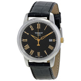 Tissot T Classic Dream Black Dial Black Leather Strap Watch for Men - T033.410.26.053.01