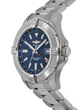 Breitling Avenger Automatic GMT 45 Blue Dial Silver Steel Strap Watch for Men - A32395101C1A1