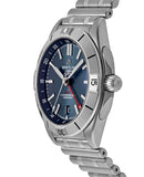 Breitling Chronomat GMT 40 Blue Dial Silver Steel Strap Watch for Men - A32398101C1A1