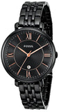 Fossil Jacqueline Black Dial Black Mesh Bracelet Watch for Women - ES3614