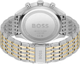 Hugo Boss Gregor Chronograph Silver Dial Two Tone Steel Strap Watch For Men - 1514053