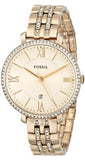 Fossil Jacqueline Gold Dial Gold Steel Strap Watch for Women - ES3547