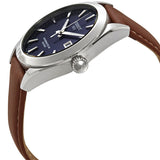 Tissot Gentlemen Powermatic 80 Silicium Blue Dial Brown Leather Strap Watch For Men - T127.407.16.041.00