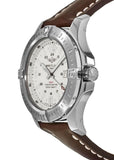 Breitling Colt Automatic 44mm Brown Leather Strap Mens Watch - A1738811/G791/437X