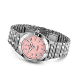 Breitling Chronomat 32 Diamonds Pink Dial Silver Steel Strap Watch for Women - A77310101K1A1