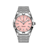 Breitling Chronomat 32 Diamonds Pink Dial Silver Steel Strap Watch for Women - A77310101K1A1