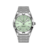 Breitling Chronomat 32 Diamonds Green Dial Silver Steel Strap Watch for Women - A77310101L1A1