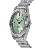 Breitling Chronomat 32 Diamonds Green Dial Silver Steel Strap Watch for Women - A77310101L1A1