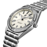 Breitling Chronomat 32 Diamonds White Dial Silver Steel Strap Watch for Women - A77310591A1A1