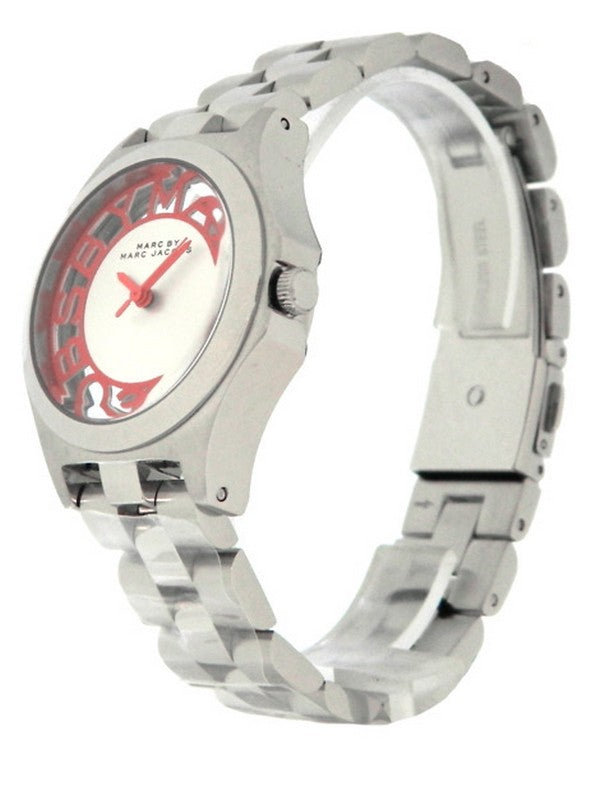 Marc Jacobs Henry Silver Dial Silver Steel Strap Watch for Women - MBM3294