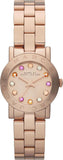 Marc Jacobs Amy Rose Gold Dial Rose Gold Steel Strap Watch for Women - MBM3219