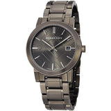 Burberry The City Grey Dial Gunmetal Steel Strap Watch for Men - BU9007