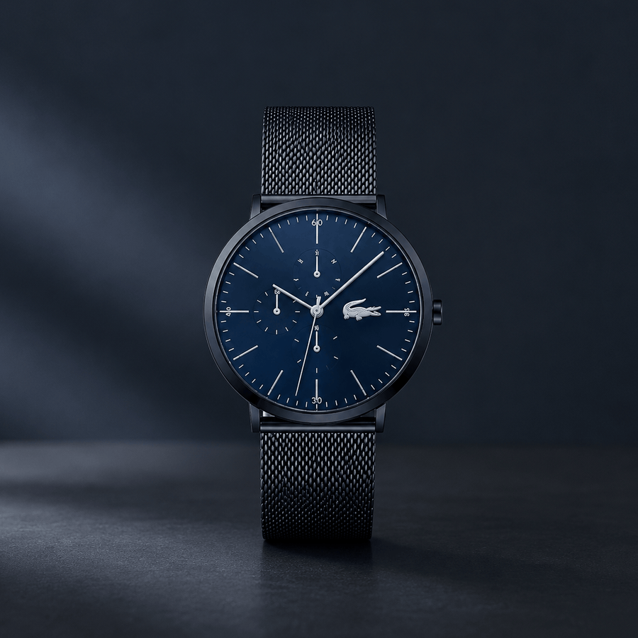 Lacoste Moon Blue Dial Blue Mesh Strap Watch for Men - 2011058