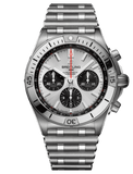 Breitling Chronomat B01 42mm Silver Dial Silver Steel Strap Watch for Men - AB0134101G1A1