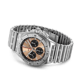 Breitling Chronomat B01 42 Brown Dial Silver Steel Strap Watch for Men - AB0134101K1A1