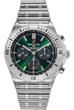 Breitling Chronomat B01 42mm Green Dial Silver Steel Strap Watch for Men - AB01343A1L1A1