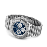 Breitling Chronomat B01 42 Six Nations Scotland Blue Dial Silver Steel Strap Watch for Men - AB0134A51C1A1