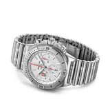 Breitling Chronomat B01 42 Six Nations England White Dial Silver Steel Strap Watch for Men - AB0134A71A1A1