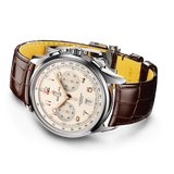 Breitling Premier B01 Chronograph 42 White Dial Brown Leather Strap Watch for Men - AB0145211G1P1