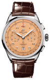 Breitling Premier B01 Chronograph 42 Beige Dial Brown Leather Strap Watch for Men - AB0145331K1P1